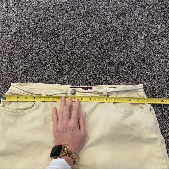 Gloria Vanderbilt Beige Pant Size 16 Straight Leg Cotton Stretch Comfortable Fit - Picture 9 of 12